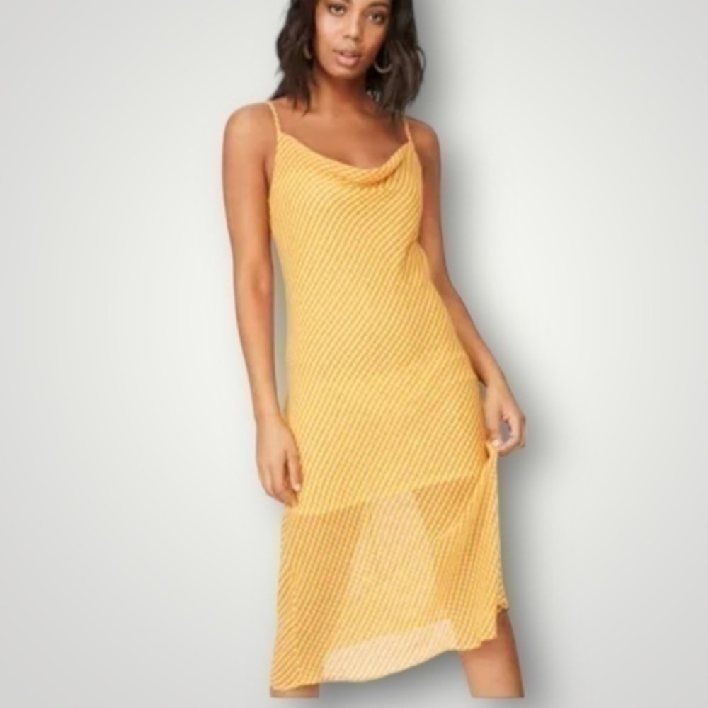 Cotton on Yellow Woven Roxy Midi Slip Dress